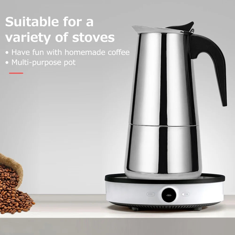 Stainless Steel Electric Coffee Maker N3485