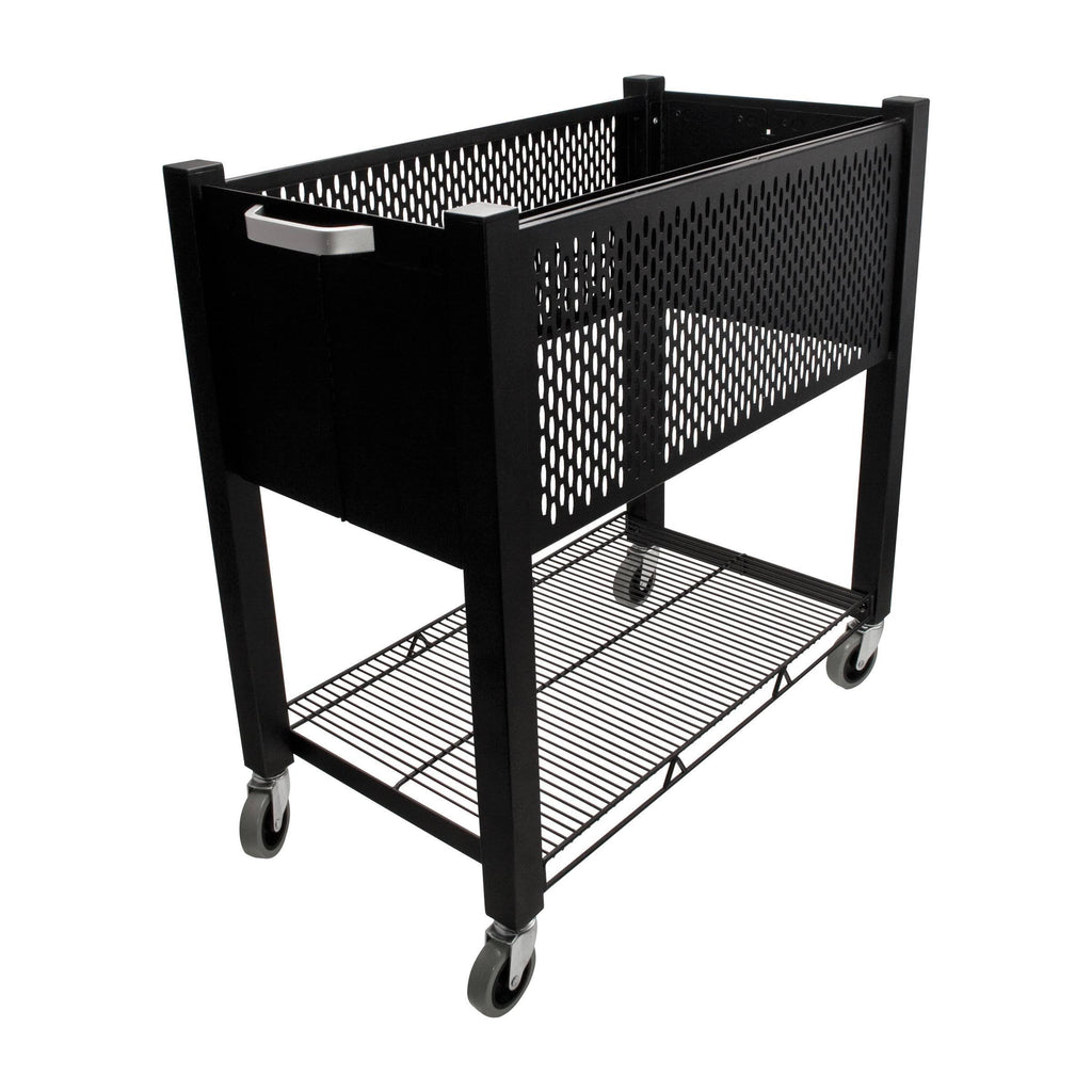 Black Open-Top File Cart G32575