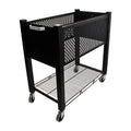 Black Open-Top File Cart G32575
