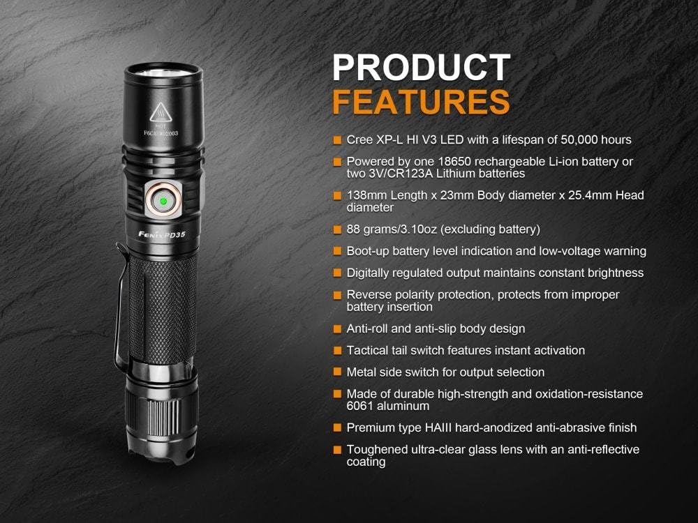 1000 Lumen Flashlight with USB Rechargeable Battery & Carry Case S69084