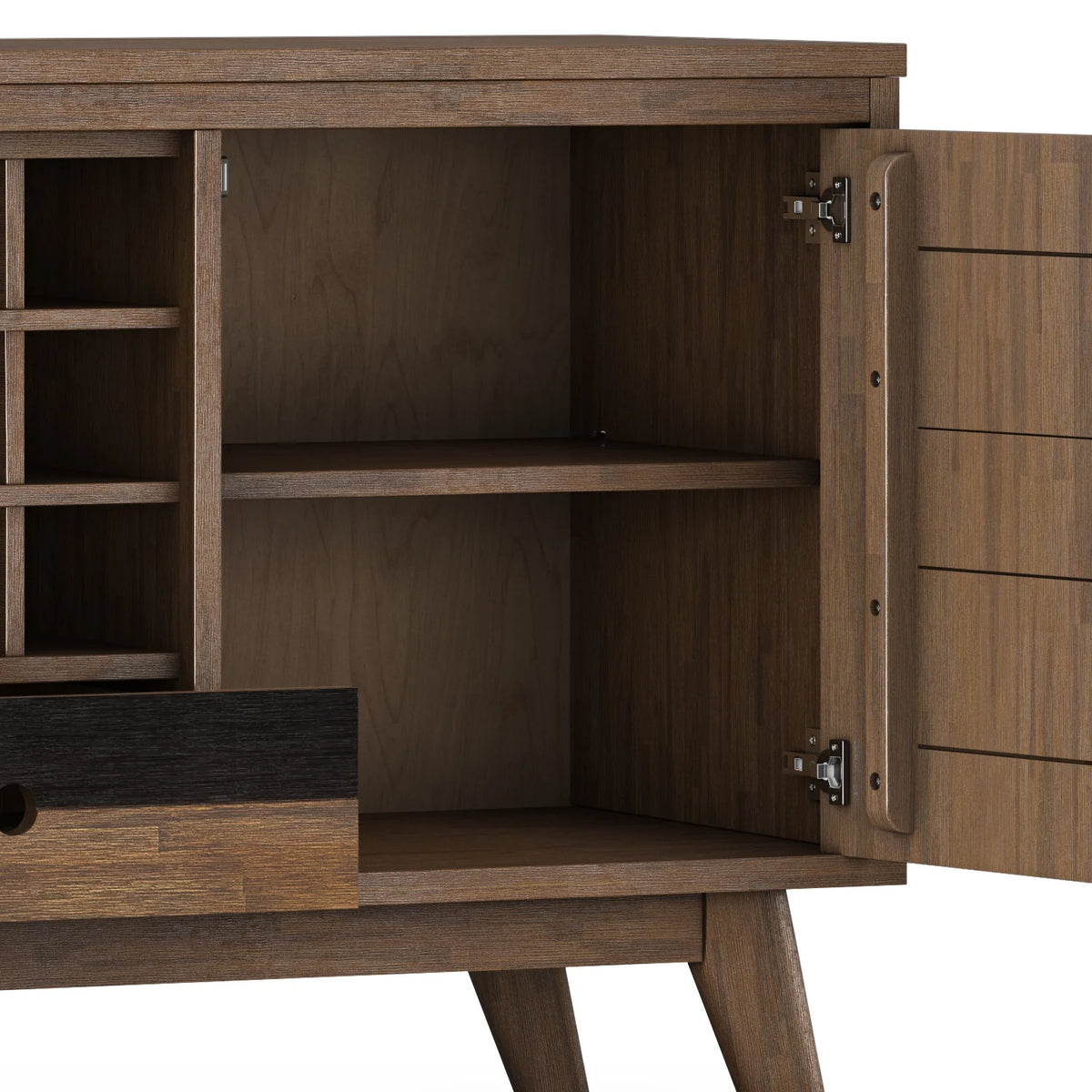 60 inch Solid Acacia Wood Sideboard with Wine Storage X907