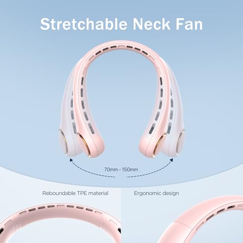 Portable Neck Fan 4000mAh 3 Adjustable Speeds White F95771