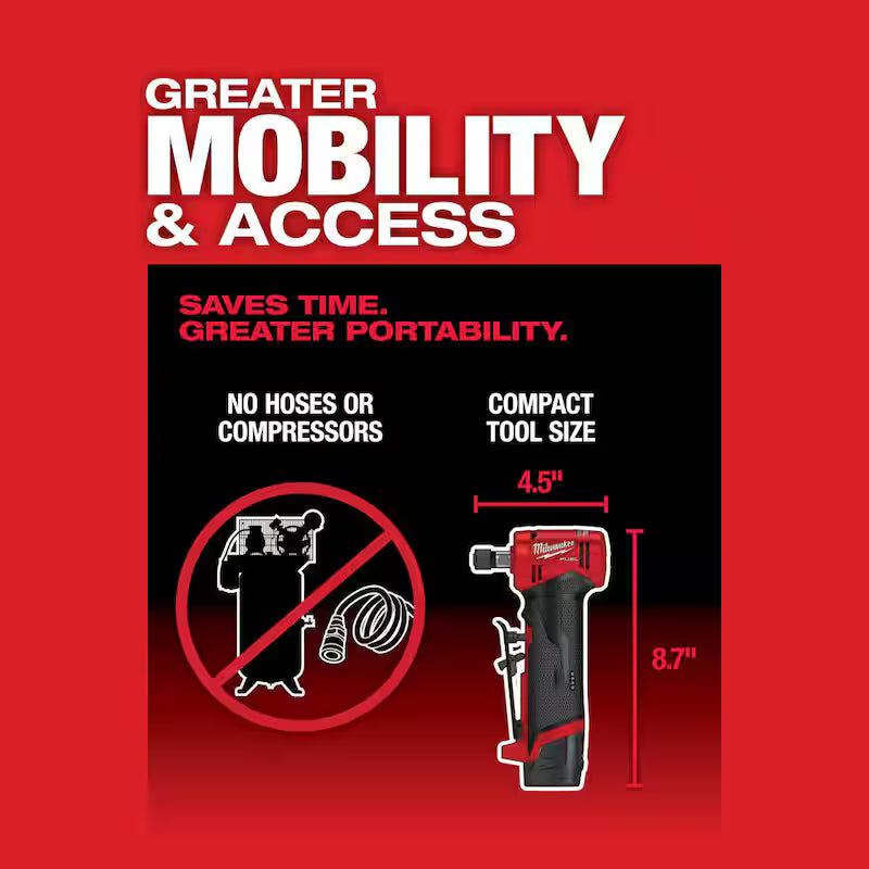 12V Lithium-Ion Brushless Cordless 1/4 in. Right Angle Die Grinder X337