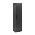 Black 16" Storage Cabinet with 2 Adjustable Shelves F599