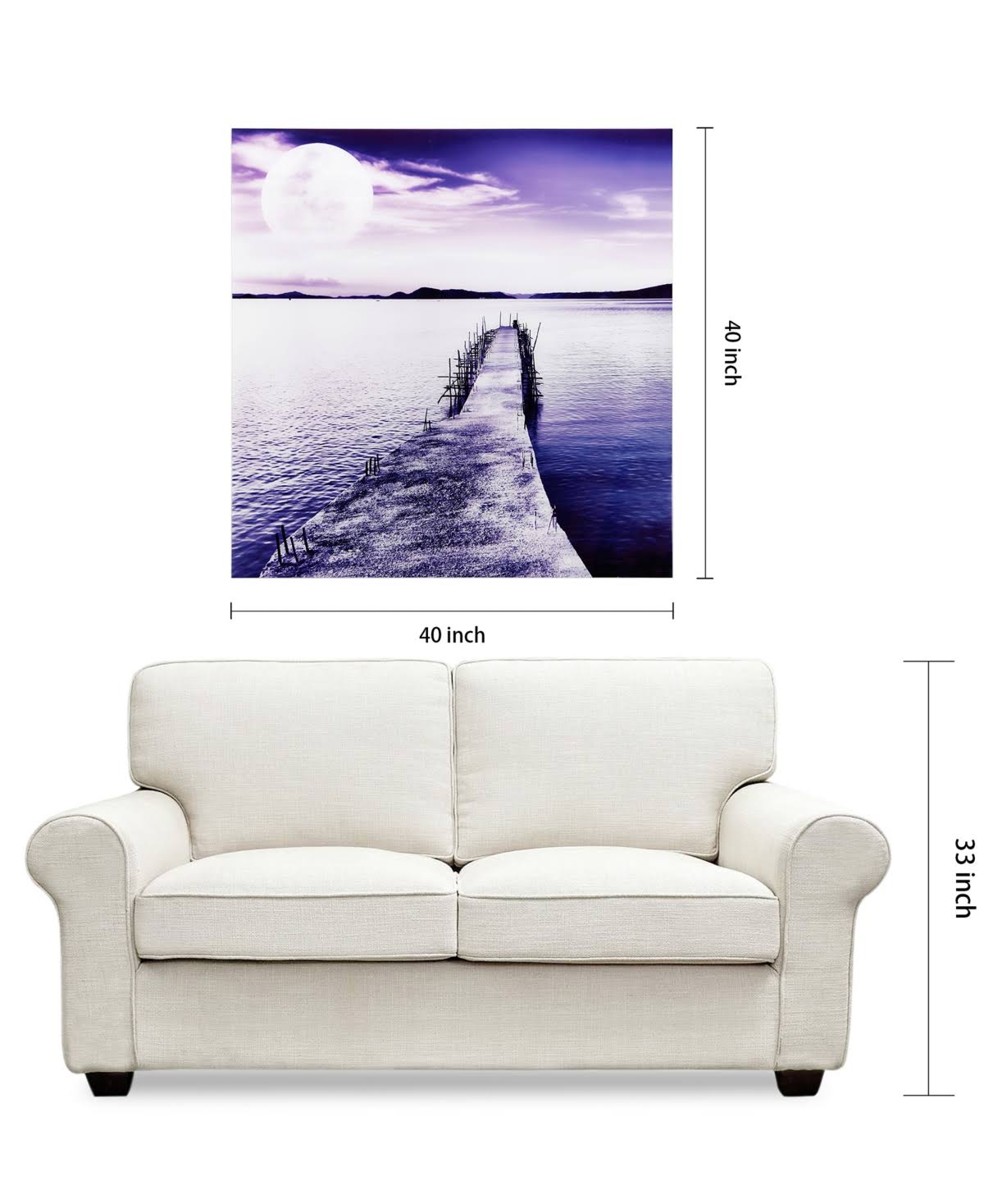 Frameless Tempered Glass Graphic Art O5141