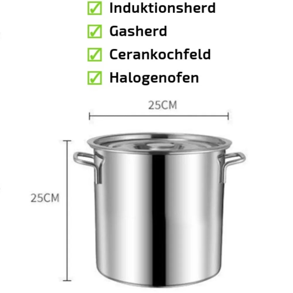 10L Stockpot with Lid Cookware V54267