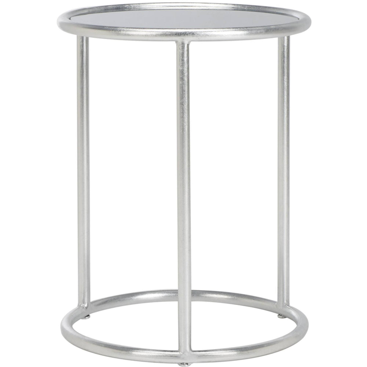 Silver/Grey Glass Top Accent Table C596