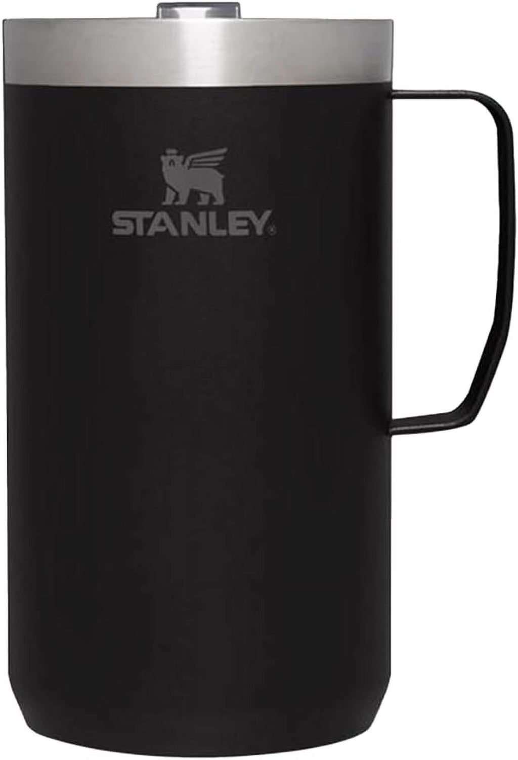 24 OZ Black Camp Mug E196