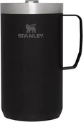 24 OZ Black Camp Mug E196