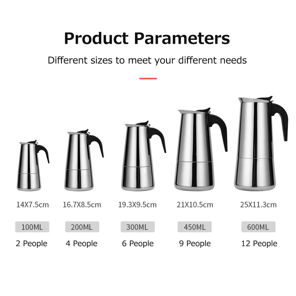 Stainless Steel Electric Coffee Maker N3485
