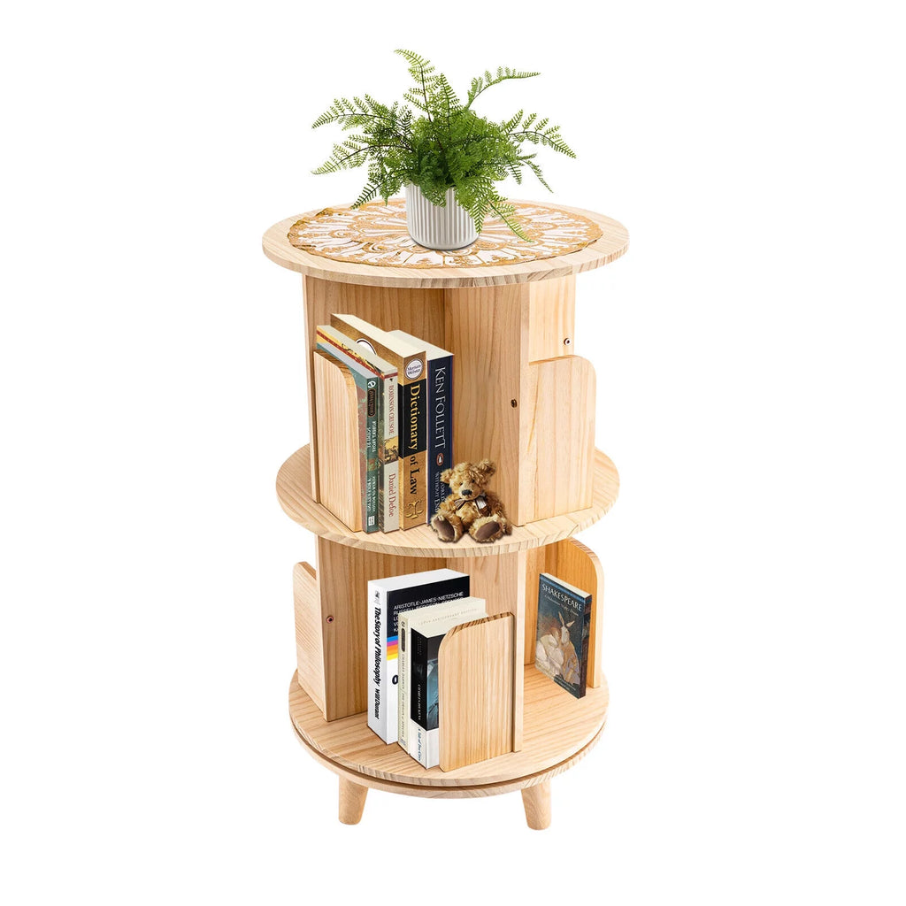 Rotating 360 Display Floor Standing Bookshelf X263728
