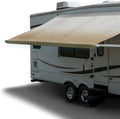 RV Awning Fabric Replacement 15 Foot Tan Heat Sealed Q75612