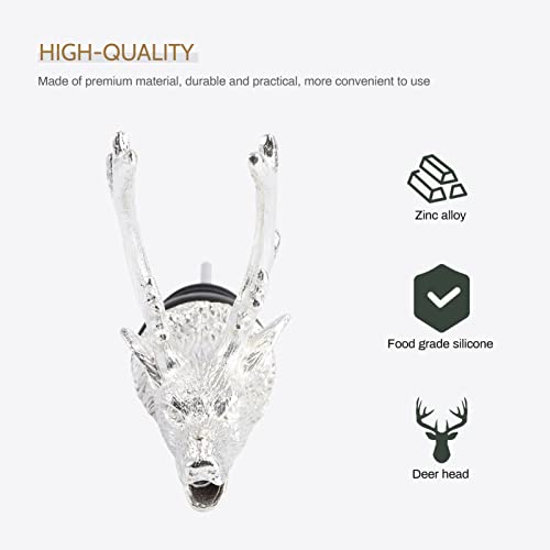 Stag Head Wine Pourer Decanter Aerator and Stopper E2413
