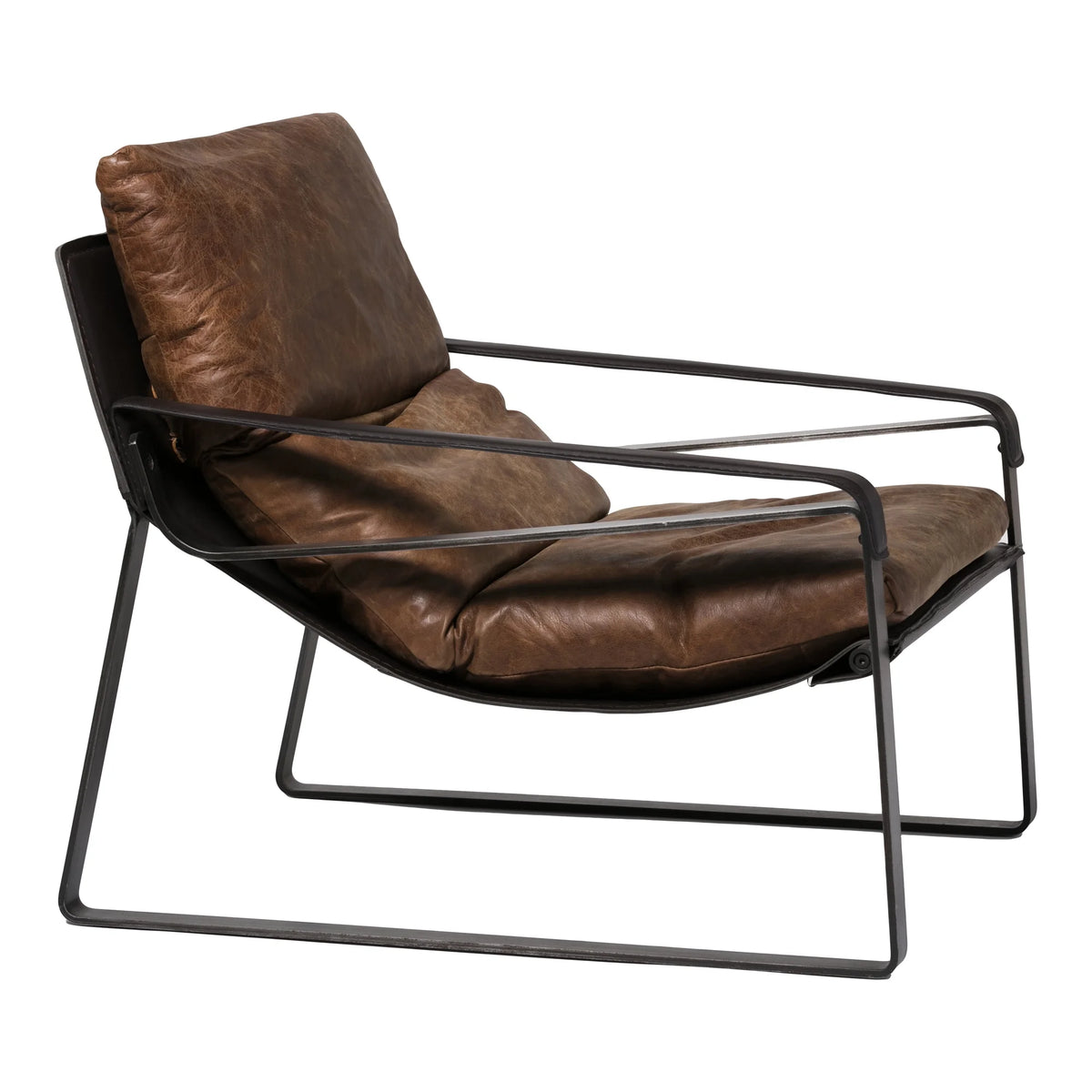 Brown Leather Club Chair M465