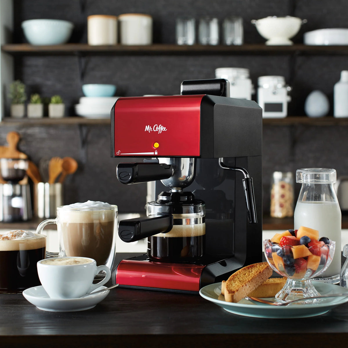 Automatic Espresso and Cappuccino Machine, 20 oz, Silver K3674