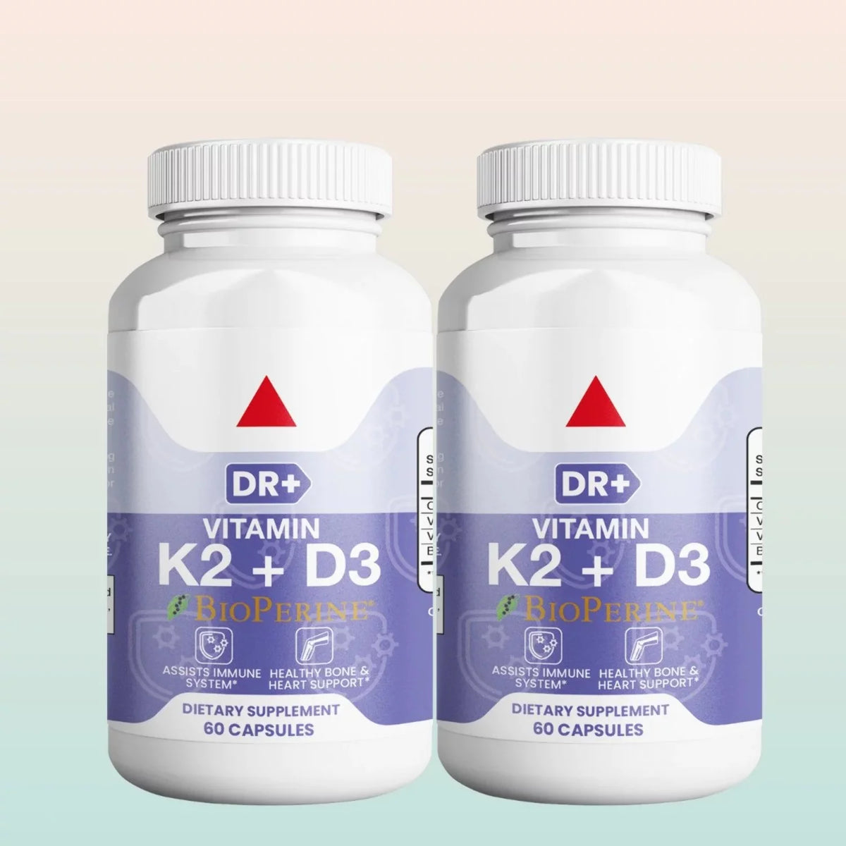 Vitamin K2 MK7 with D3 5000 IU Supplement 2-Pack A211856