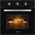 24 Electric Single Wall Oven, 2.3Cu.f Built-in Black Glass, 240V 2000W F116310