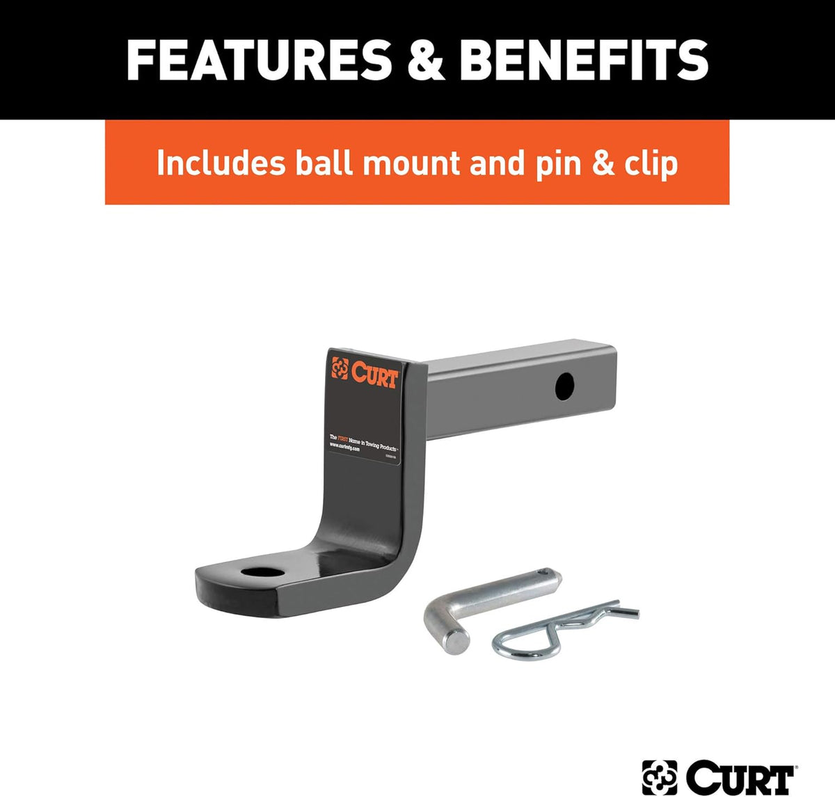 Class 1 Trailer Hitch with Ball Mount, 1-1/4-In Receiver R9315