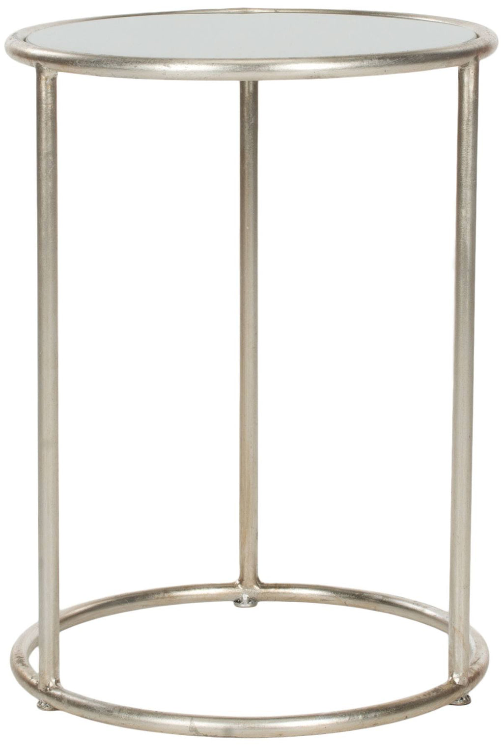 Silver/Grey Glass Top Accent Table C596