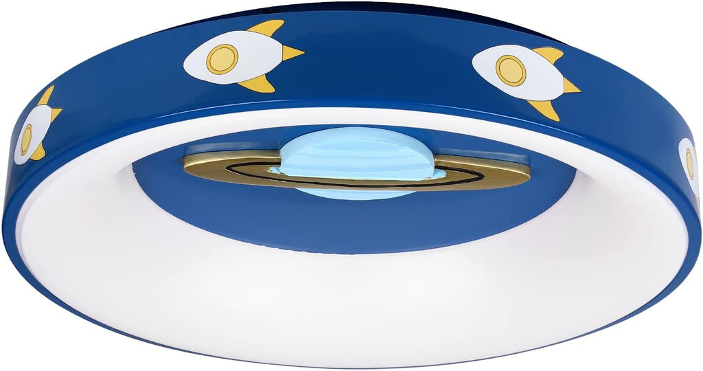 Blue LED Cartoon Plane Flush Mount Ceiling Light B671