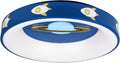 Blue LED Cartoon Plane Flush Mount Ceiling Light B671