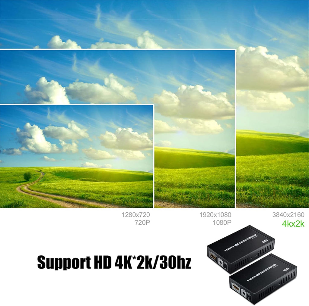 4K HDMI Extender Over CAT6 Cable Uncompressed Transmission up to 230ft M736616