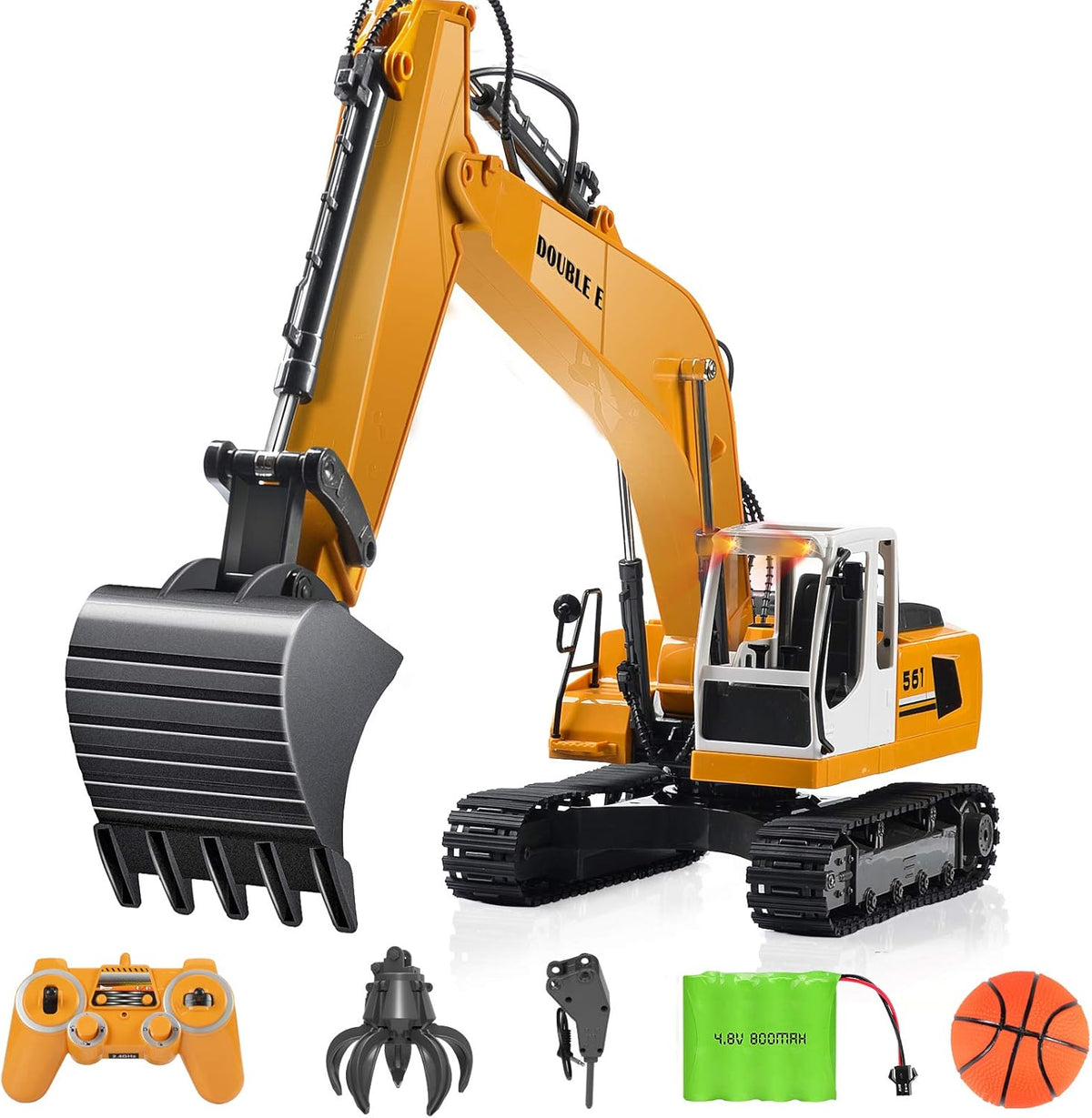 17 Channel 3 in 1 RC Excavator Toy with Working Lights Y764