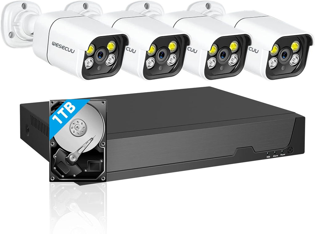 5MP NVR 8 Channel Poe Security Camera System with 1TB Hard Drive X289