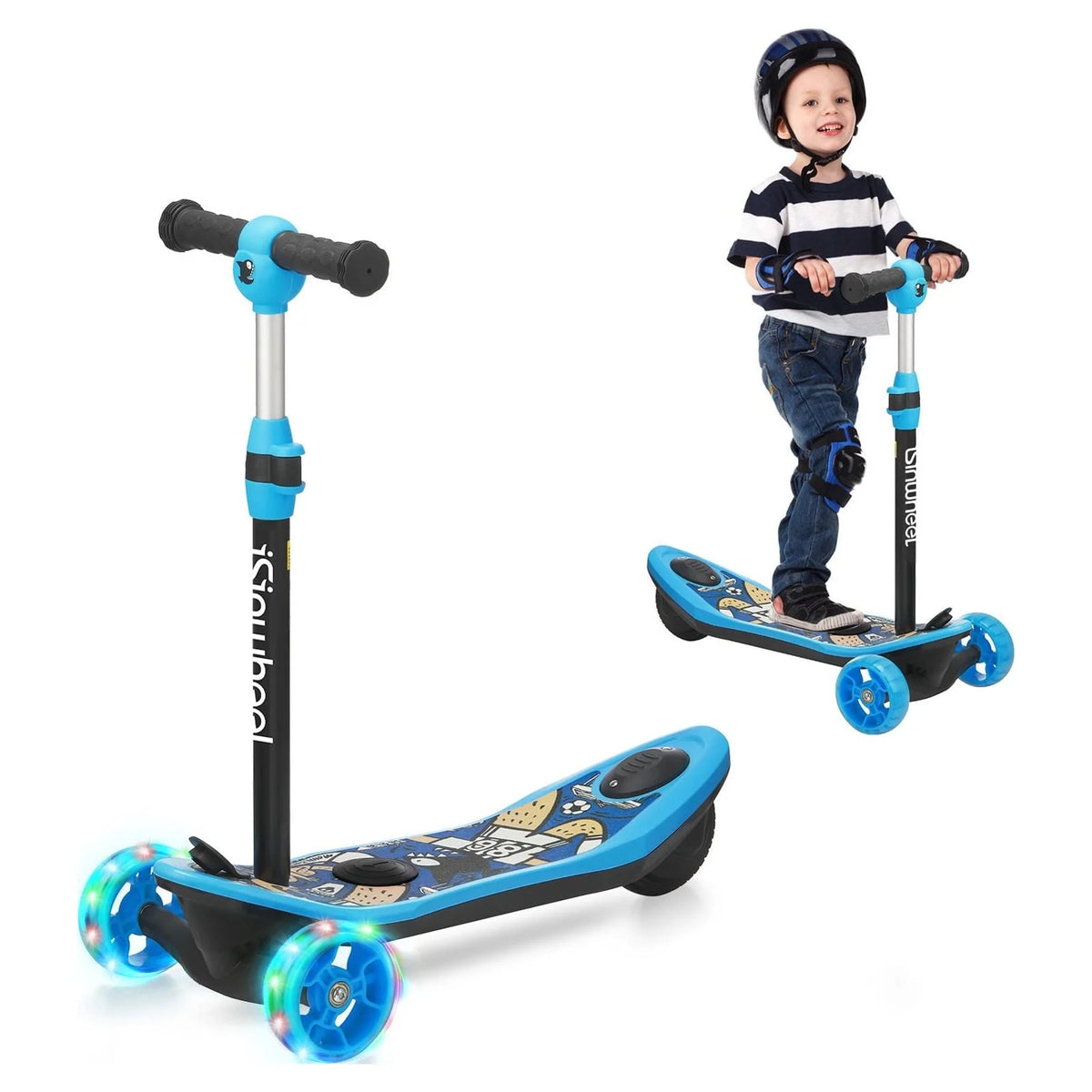 Height Adjustable Foldable 3 Wheels Electric Scooter V7917