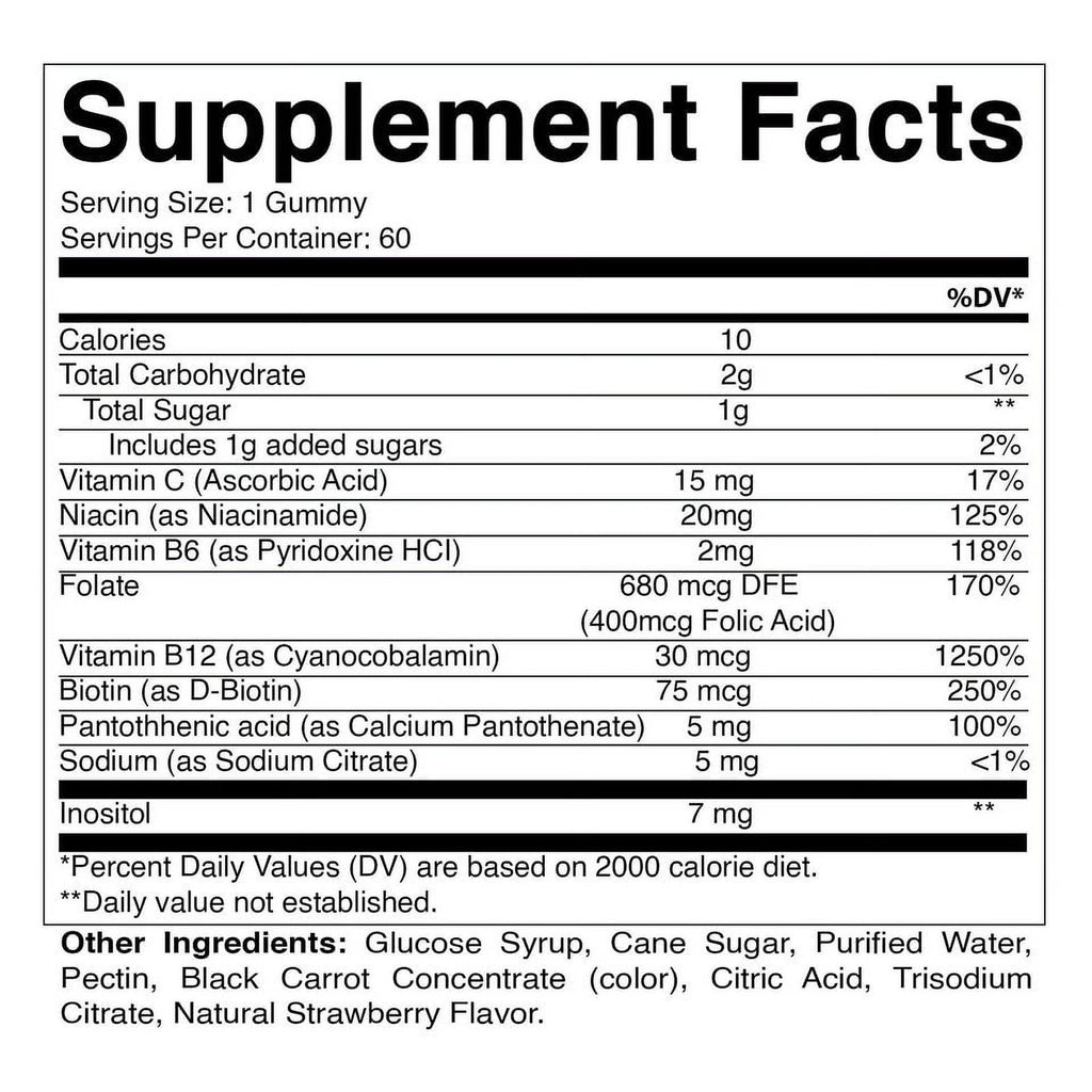Vitamin B Complex Gummies with Vitamin C & Inositol G26094