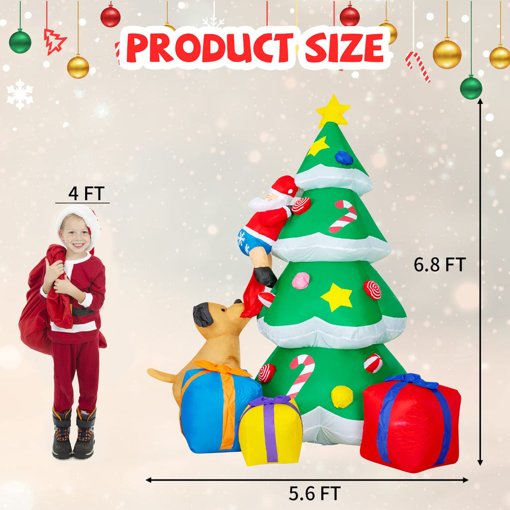 7FT Christmas Inflatables Santa Claus Blow Up Decor K565