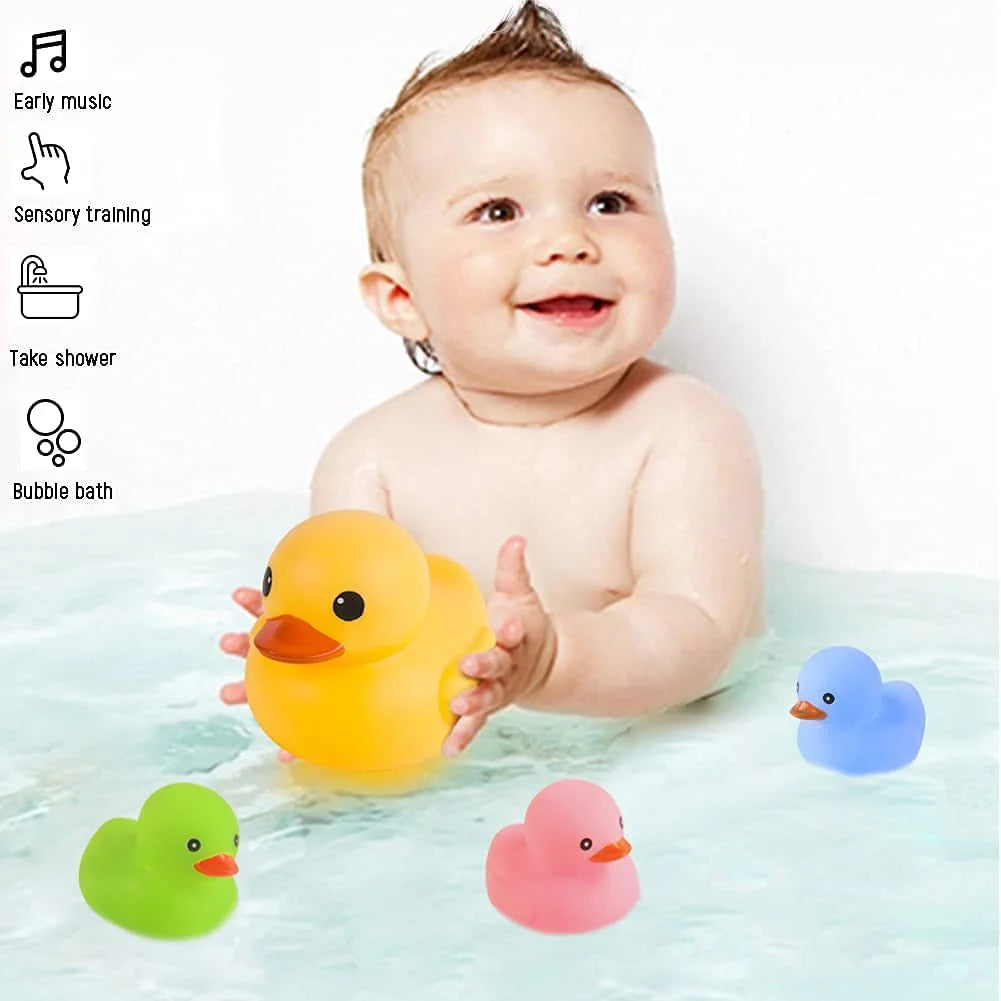 Colorful Rubber Ducky Bath Toys 4Pcs Y385087