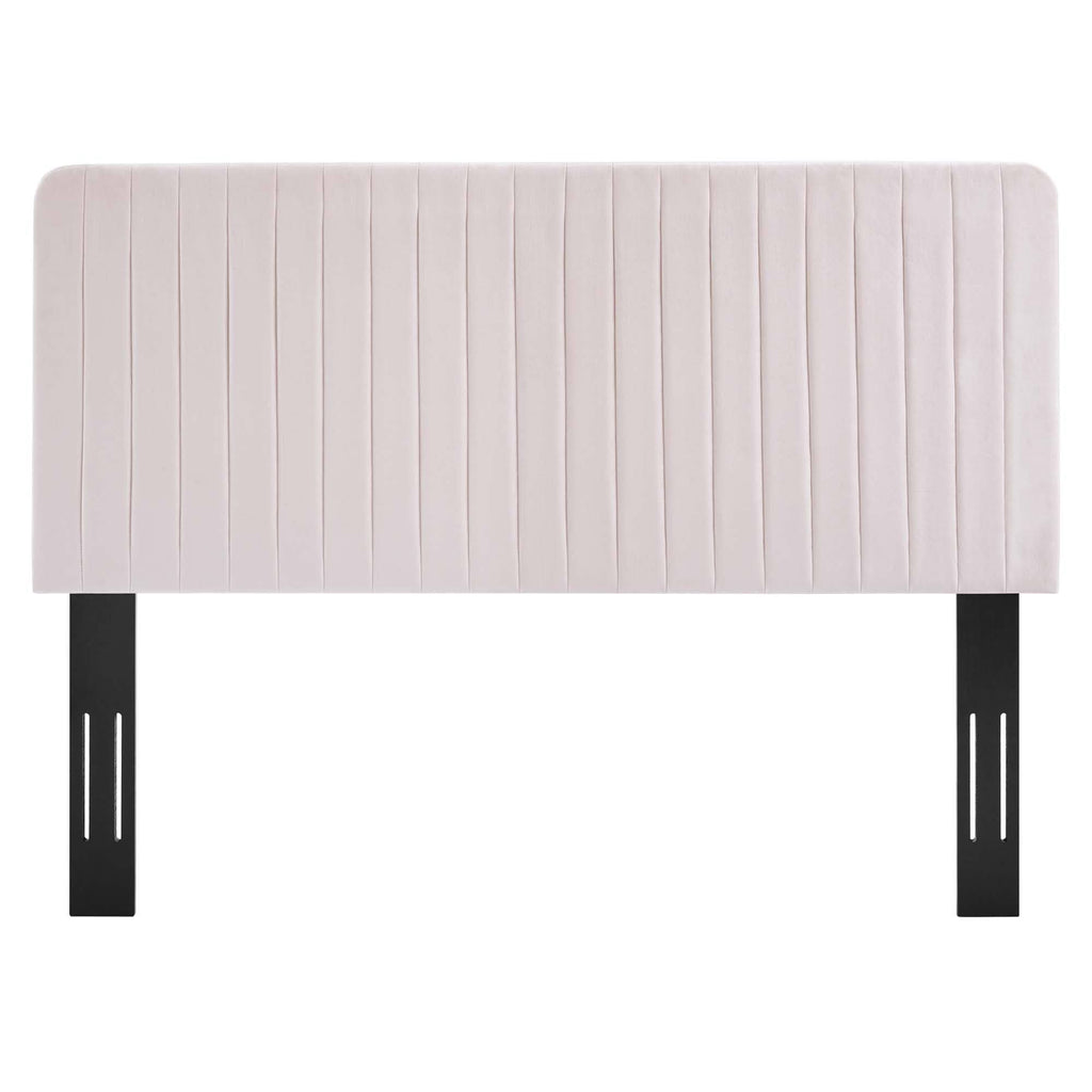 Navy Performance Velvet King/California King Headboard N9879