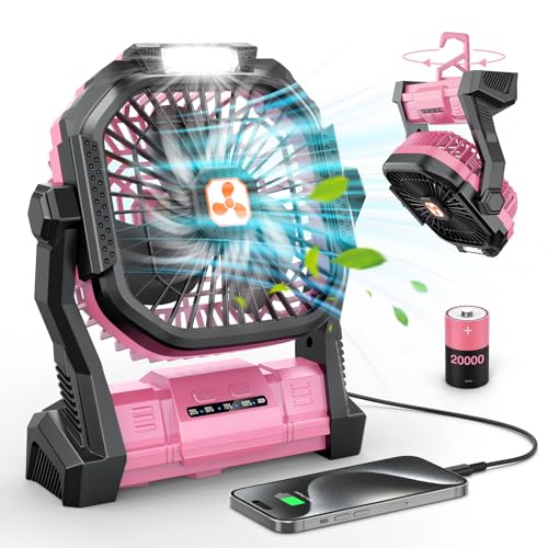 Portable Rechargeable Fan with LED Lantern M957119
