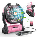 Portable Rechargeable Fan with LED Lantern M957119