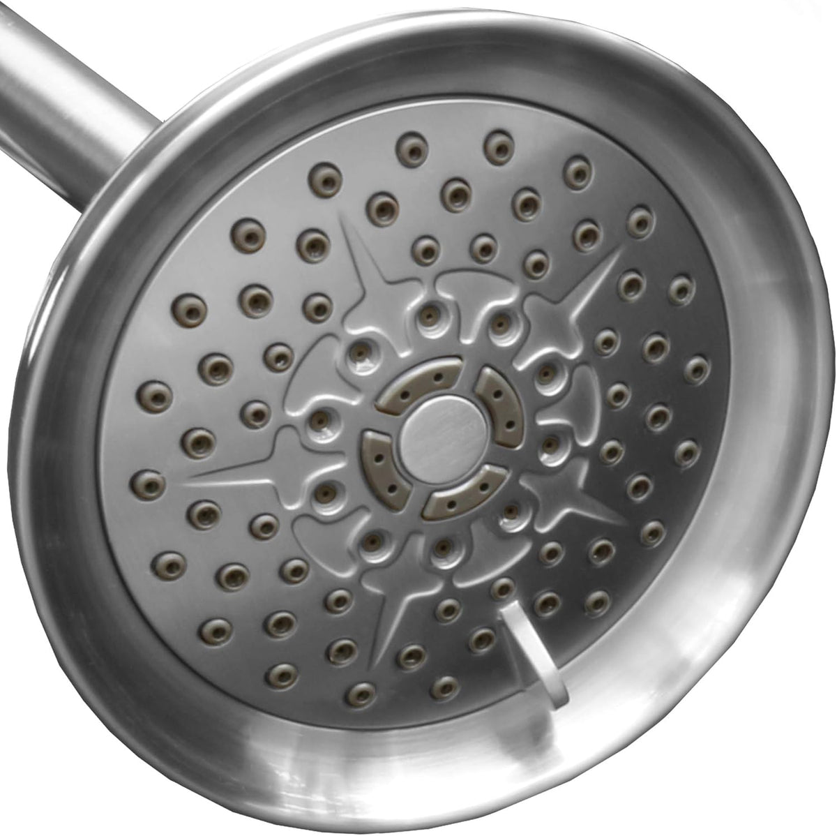 Brushed Nickel 5 inch Adjustable High Pressure Shower Head, Pack of 2 L175