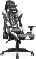White Ergonomic Racing Game Chair E2533