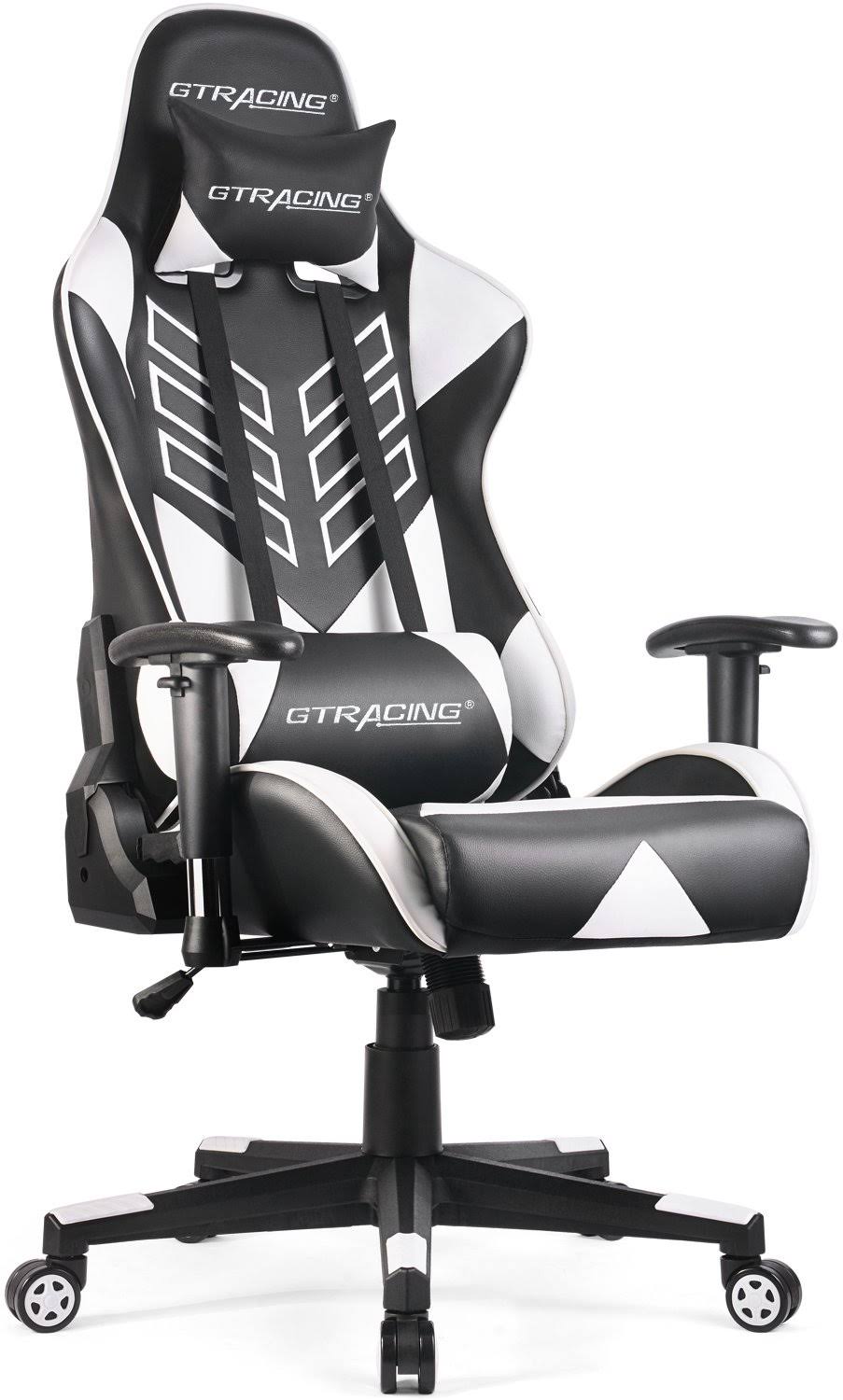 White Ergonomic Racing Game Chair E2533