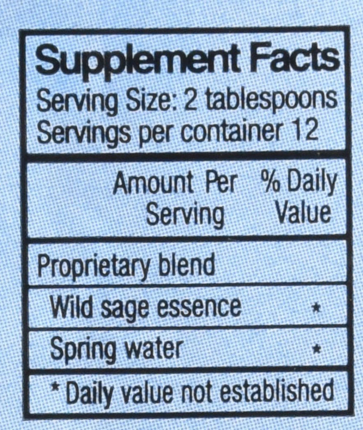 Wild Sage 12 fl.oz. Z96652