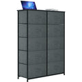10 Drawer Storage Organizer with Wooden Top Shelf D51782