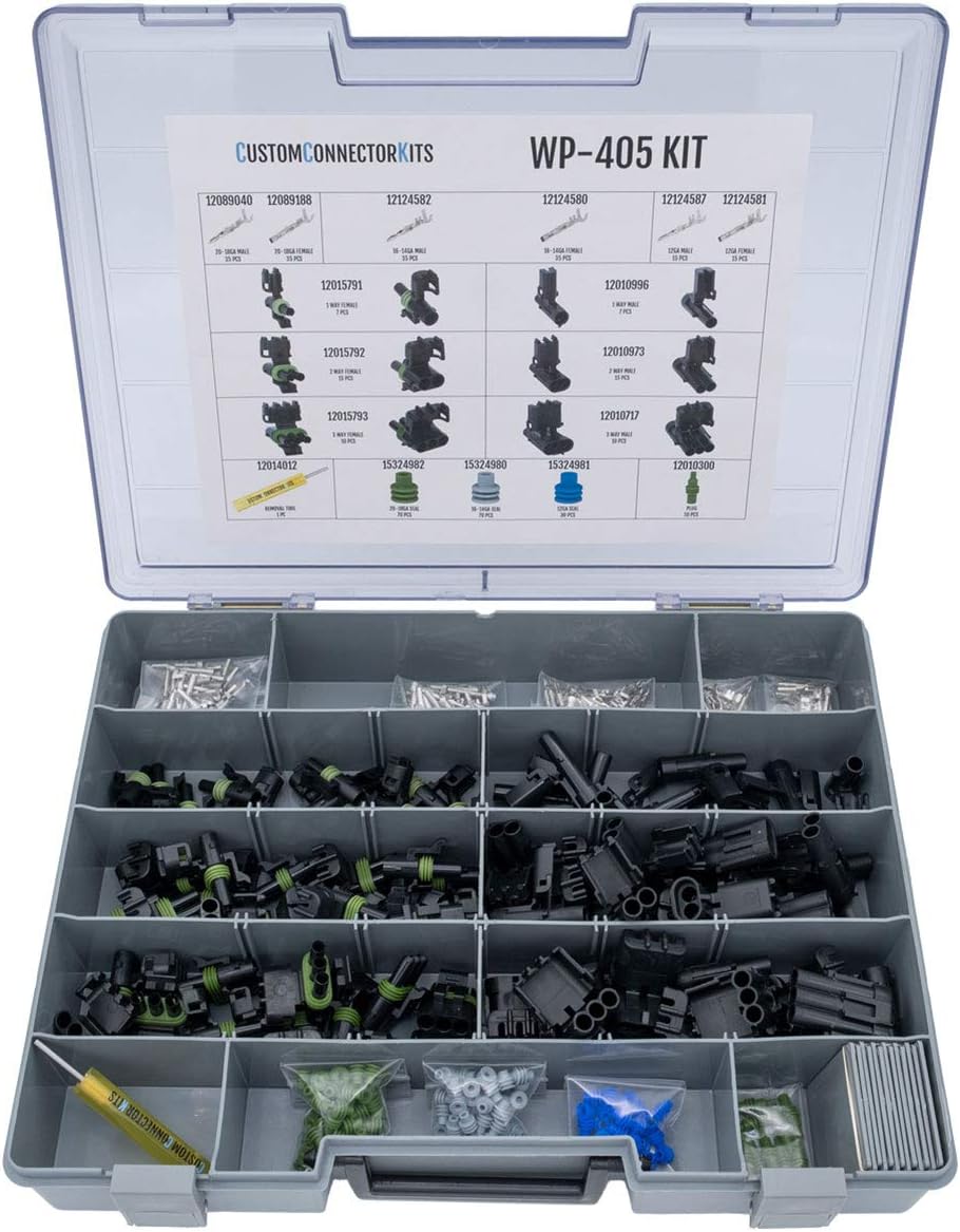 405 Piece Sealed Automotive Electrical Connector Kit W2595
