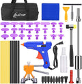53pcs Dent Puller Paintless Dent Repair Tools Kit with Golden Dent Lifter Glue Sticks Tabs Slide Hammer Z33310