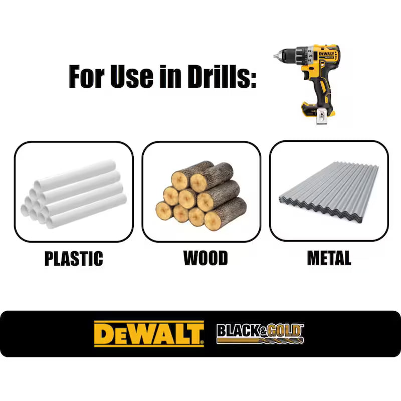Black and Gold Drill Bit Set 29-Piece C30790