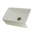 30 In. Apron Front Farmhouse Single Bowl Kitchen Sink, Matte White Q794