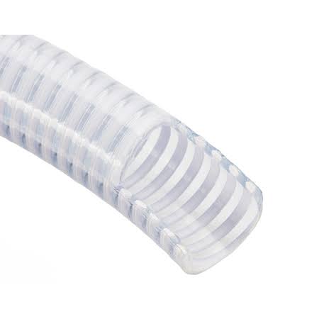 Clear Flexible PVC Suction and Discharge Hose with White Reinforced Helix K73497