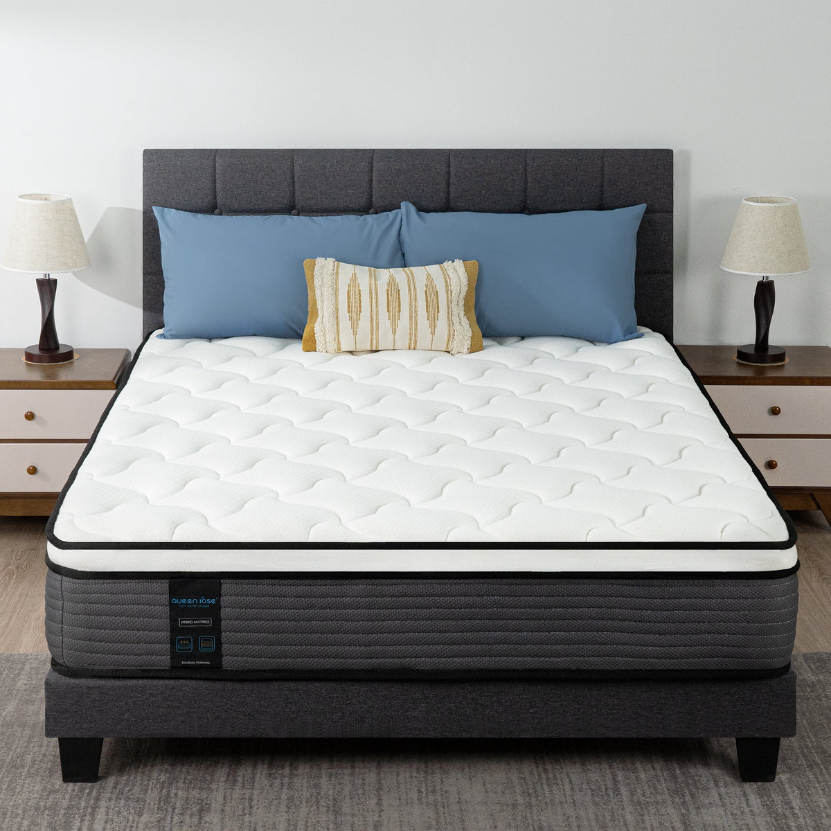 Queen 12 Inch Hybrid Innerspring Mattress with Memory Foam S894076