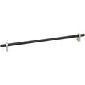 24" Center To Center Knurled Bar Appliance Pull Matte Black Q29078