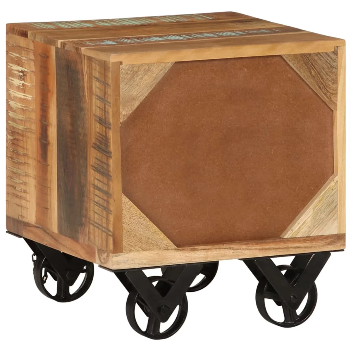 Solid Reclaimed Wood Side Table Y949