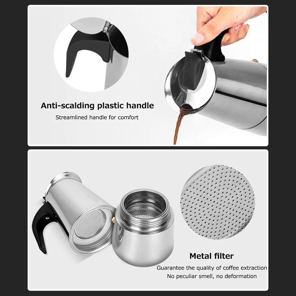 Stainless Steel Electric Coffee Maker N3485