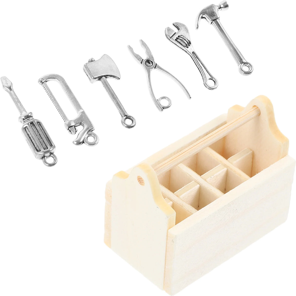 Doll House Model Toolbox Toys Dollhouse with Tools Miniature Metal O7870